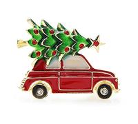 STANG 2022 New Year Enamel Car Christmas Tree Brooch Pins Women Fashion Jewelry Gift Trendy Brooches