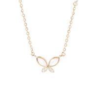STANG 925 silver inlaid zircon butterfly necklace light luxury niche design sense high-end temperament wild collarbone chain jewelry gift