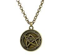 STANG Game Mystery Cthulhu Mythology Necronomicon Seal Magic Talisman Pendant Necklace Retro Jewelry Men's Fan Souvenir