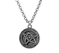 STANG Game Mystery Cthulhu Mythology Necronomicon Seal Magic Talisman Pendant Necklace Retro Jewelry Men's Fan Souvenir