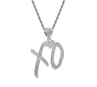 STANG New alloy hip-hop pendant English letter XO creative niche temperament pendant necklace fashion personality jewelry gift