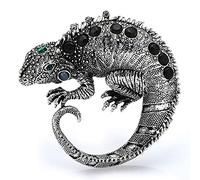 STANG New creative animal rhinestone large brooch personality lizard coat pin retro accessories chameleon corsage gift