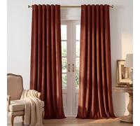 StangH Rust Red Theater Curtains, 120 inches Light Blocking Thermal Insulated Window Drapes for Living Room Privacy Room Divider Curtains, W52 x L120, 2 Panels