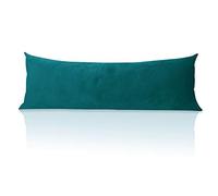 StangH Soft Large Body Pillowcase - Thick Velvet Body Pillow Cover Backrest Cushion Shams Shell for Bed/Reading/Watching TV Comfortably, 1 Piece, 20 x 54-inch, Teal