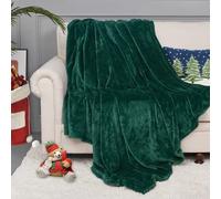 StangH Super Soft Green Fleece Blanket - Fall Flannel Fuzzy Bed Blanket Throw for Couch/Office/Dog, Lightweight Microfiber Plush Baby Blankets, (Throw Size 50 x 60, Forest Green)