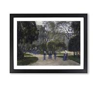 Stanislas Lepine Nuns and Schoolgirls Classic Painting Framed Print | A2 Black Framed Wall Art | Ready to Hang | Classic Historical Picture | Living Room Bedroom Lounge Office