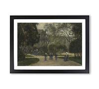 Stanislas Lepine Nuns and Schoolgirls Framed Print | A2 Black Framed Wall Art | Ready to Hang | Modern Nature Picture | Living Room Bedroom Lounge Office