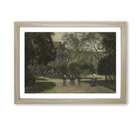 Stanislas Lepine Nuns and Schoolgirls Framed Print | A2 Oak Framed Wall Art | Ready to Hang | Modern Nature Picture | Living Room Bedroom Lounge Office