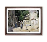 Stanislas Lepine Paris Framed Print | A2 Walnut Framed Wall Art | Ready to Hang | Modern Nature Picture | Living Room Bedroom Lounge Office