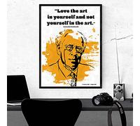 Stanislavski Quote 2 Poster. Drama's Great Practitioners, Inspirational Quote, Uniquely designed poster, wall art, print. (A3)
