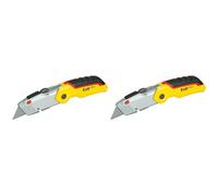 STANLEY 0-10-825 FATMAX Retractable Folding Knife, Yellow/Silver (Pack of 2)