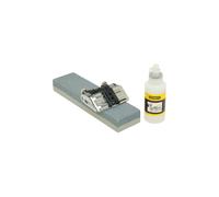 STANLEY 3 Piece Set Sharpening Stone and Oil with Honing Guide, 0-16-050