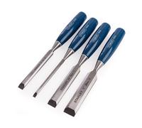 Stanley 0-16-130 5002 Bevel Edge Chisel Set Of 4 & Oilstone