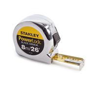Stanley 0-33-526 Powerlock Metric/Imperial Tape Measure With Blade Armor 8M