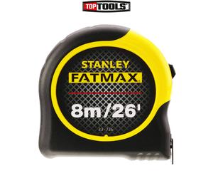 Stanley 0-33-726 FatMax Metric/ Imperial 3 Rivet Tape Measure 8m/26ft STA033726