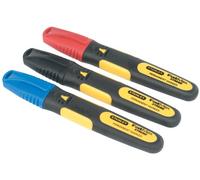 Stanley 0-47-315 FatMax Triple Pack Chisel Tip Markers