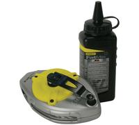 Stanley 0-47-488 FatMax Pro Chalk Line & 225g Black Chalk