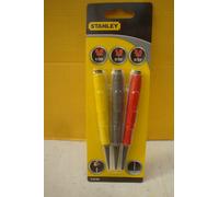 Stanley STA058930 3 Piece Hardened Dynagrip Nail Punch Set 0.8 1.6 2.4 0-58-930