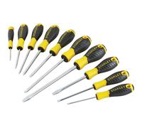 Stanley 0-60-211 Essential Screwdriver Set, 10 Piece SL/PH/PZ STHT0-60211