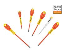 Stanley 065441 FatMax Screwdriver Set Insulated Phillips and Parallell (6 Pieces)