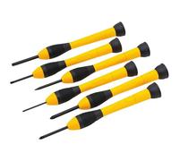 Stanley 0-66-052 Instrument Screwdriver Set, 6 Piece, Yellow