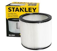 Stanley 08-2501 Cartridge Filter, Fit for Most 5-18 Gallon Wet/Dry Vacuum Cleaners, Compatible with SL18115, SL18115P, SL18116, SL18116P, SL18191P, SL18199P, SL18117, SL18701P-10A, SL18410P-5A