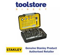 Stanley 1-13-906 Bit & Socket Set + Ratchet (39 Piece)