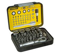 Stanley 1-13-906 Bit & Socket Set + Ratchet (39 Piece)
