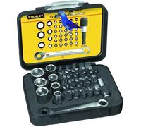 Stanley - Bit & Socket Set Of 39 + Ratchet End Metric 1/4 Drive