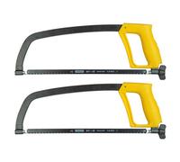 Stanley 1-15-122 Enclosed Grip Steel Metal Frame Hacksaw 300mm / 12" - Sta115122-Twin Pack