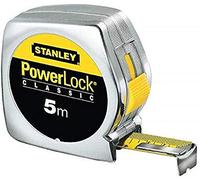 Stanley 1-33-191 "Powerlock" Tape Measure with End Hook Without Hole, Silver, 5 m/19 mm