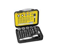 STANLEY 1/4in Drive Metric Socket Ratchet And Bit Set 39 Piece STA113906