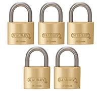 Stanley 1-9/16 Inch Outdoor Standard Shackle Padlock Pack Of 5