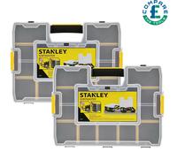 Stackable Tool Storage Organiser Case Toolbox DIY Screw Plastic Case Box Handle