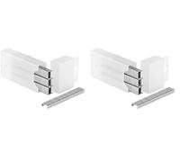 Stanley 1-TRA202T "Type A" Staples, Silver, 4 mm, Set of 1000 Piece (Pack of 2)