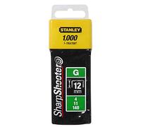 Stanley SharpShooter Heavy Duty 12mm 1/2in Type G Staples (1000 Pack)