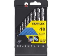 Stanley 10 Piece HSS-CNC Drill Bit Set for Metal