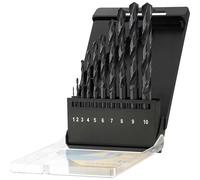 Stanley 10 Piece HSS-R Metal Drill Bit Set