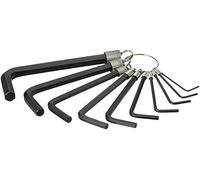 Stanley 10-Piece Metric Hex Key Ring Set Black