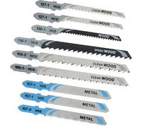 Stanley 10 Piece T Shank Jigsaw Blade Set for Wood and Metal