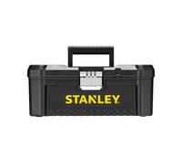 Stanley 12.5 Inch Toolbox Plastic Latches Portable Tool Box Black Yellow