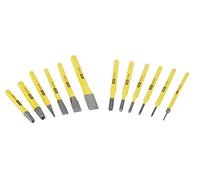 STANLEY 12 Piece Punch and Chisel Set Includes Centre, Pin Punches and Cold Chisels, 4-18-0299