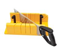 Stanley 120600 Saw Storage Miter Box with Saw Black