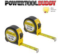 Stanley 130696 2 PACK 5mt/16ft Tylon Tape Measure Bi-Material