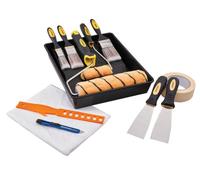 Stanley 14 Piece Decorators Project Kit Dust Sheet Scrapers Rollers Trays & Brushes