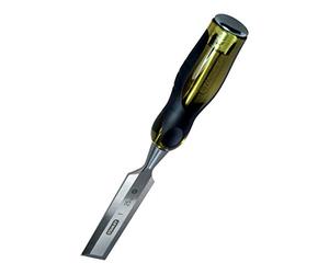STANLEY 15mm Thru Tang Chisel with Bevel Edge and Strike Cap, 0-16-256