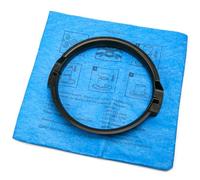 Stanley 19-1500 Blue Cloth Reusable Filter with Clamp Ring for 5-6 Gallon Wet/Dry Vacuum, Compatible with SL18115, SL18115P, SL18116, SL18116P, SL18191P, SL18199P, SL18117, SL18701P-10A, SL18410P-5A