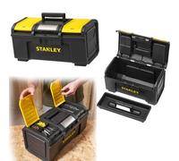 STANLEY 19 Inch One Touch DIY Toolbox 25kg Plastic Tool Box Organiser 1-79-217