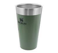 Stanley 1913 Adventure Stacking Beer Pint 0.47L - Green | Keeps Drinks Cold For 4 Hours - Stainless Steel Thermal Cup - Stacks Infinitely - Dishwasher Safe