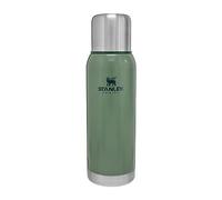 STANLEY 1913 Adventure Stainless Steel Thermal Flask 1L - Keeps Cold for 24 Hours - BPA-Free - Coffee Flask - Leakproof Lid Doubles As Cup - Hammertone Green